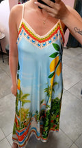 Sukienka maxi wiskoza Lemon Summer