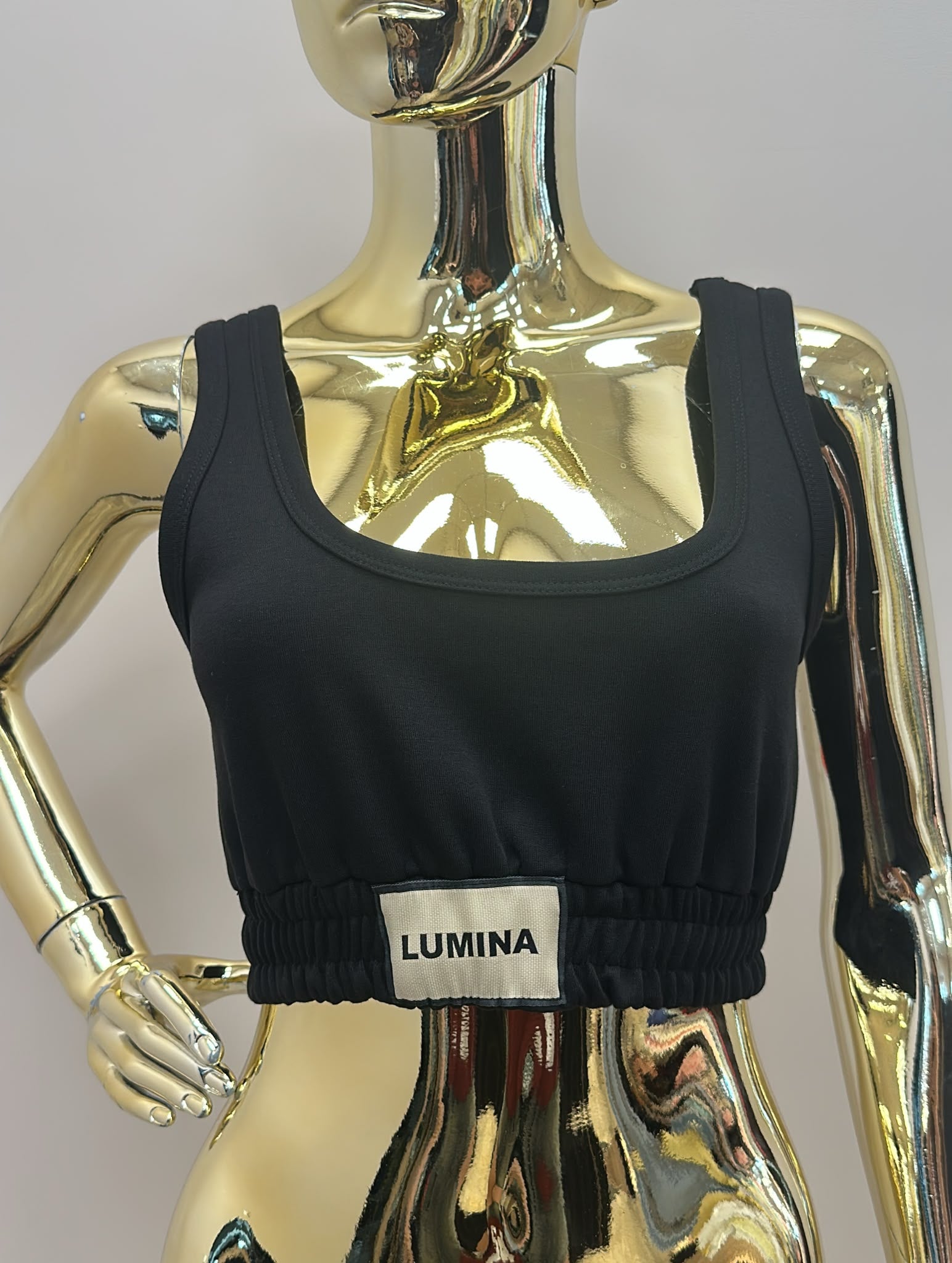 Top Lumina bawełna czarny